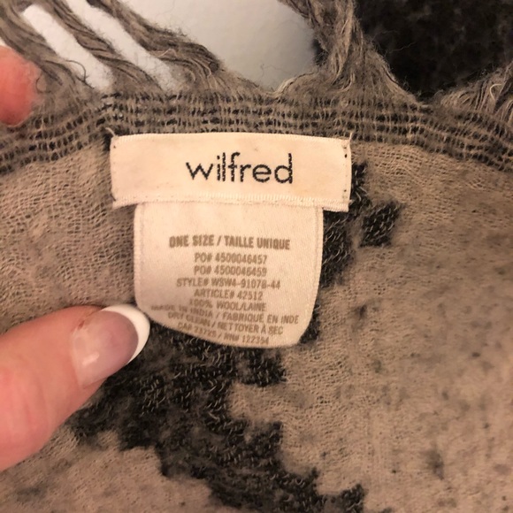 Wilfred diamond mosaic blanket scarf - black - Picture 2 of 4